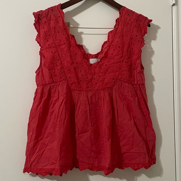 Lucky Brand Women EMBROIDERY ORANGE Size M - Picture 3 of 6